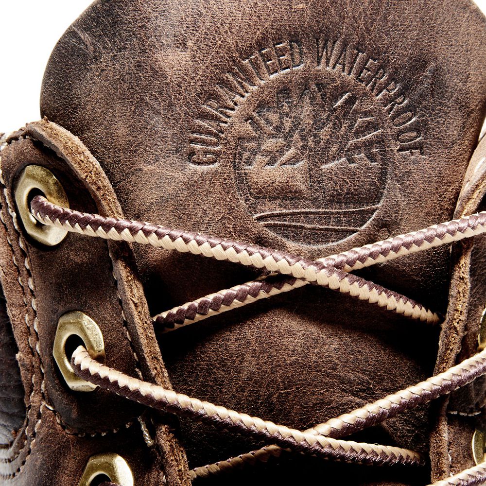 Timberland 6-Inch Μποτακια Ανδρικα Καφε - Heritage Waterproof - Greece 8524310-AC